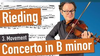 Rieding Concerto Op 35 in Bminor 3 Movement Violin Sheet Music Piano Accompaniment var Tempi [upl. by Felizio]