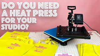 How To Use A Heat Press Machine At Home  Sew Anastasia [upl. by Jonell]