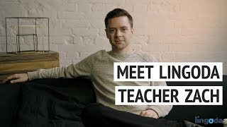 Meet Lingoda English Teacher Zach [upl. by Anierdna559]