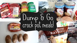 DUMP amp GO CROCK POT MEALS  QUICK amp EASY CROCK POT RECIPES [upl. by Otipaga]