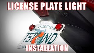 How to install the New Low Profile Universal License Plate Light by TST Industries [upl. by Saqaw]