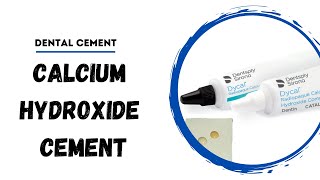 Calcium Hydroxide Cement  Dental Cements [upl. by Obaza]