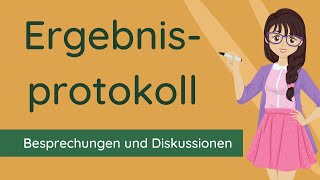 Ergebnisprotokoll schreiben  Vorlage und Beispiel [upl. by Attennaej433]