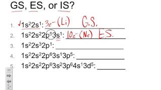 Ground State Excited State or Impossible Electron Configurations [upl. by Eicyaj]