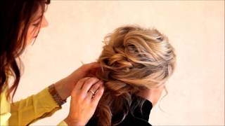 Tuto Coiffure Chignon Bohème [upl. by Antony]