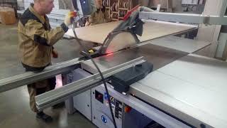 Работа Форматно раскроечного станка ALTENDORF F45 [upl. by Xed]