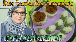 Lemper abon kekinian tanpa daun  resep lemper abon [upl. by Zarah]