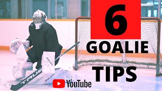 NHL GOALIE COACH 6 TIPS FOR BETTER GOALTENDING [upl. by Zenia]