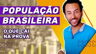 GEOGRAFIA explica POPULAÇÃO BRASILEIRA demografia  Aula completa [upl. by Asiole86]