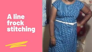 A line frock stitching Tamil sarala designer [upl. by Ikcim]