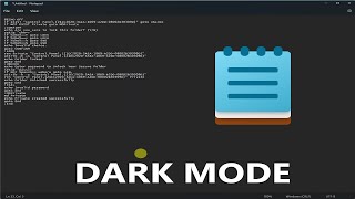 How To Enable Dark Mode In Notepad [upl. by Akilaz]