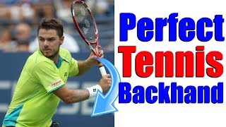 How To Hit The Perfect Tennis One Handed Backhand In 3 Simple Steps [upl. by Assiluy]