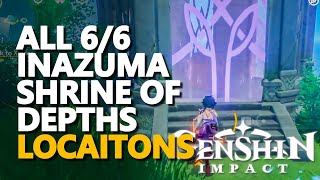 All Inazuma Shrine of Depths Genshin Impact [upl. by Ydorb]