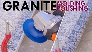 Granite Molding amp Polishing Process At Home  Make it Simple DIY [upl. by Nimajneb528]