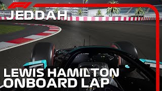 F1 2021 Jeddah Street Circuit  Lewis Hamilton Onboard [upl. by Yenettirb697]