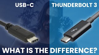 Thunderbolt 3 vs USBC  What Is The Difference Simple Guide [upl. by Tini250]