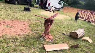 A fabulous range of wooden sculpture at Caerleon festival 2024 [upl. by West]