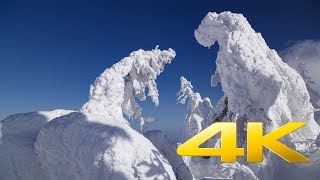 Zao Snow Monsters  Yamagata  蔵王の樹氷  4K Ultra HD [upl. by Margaux136]