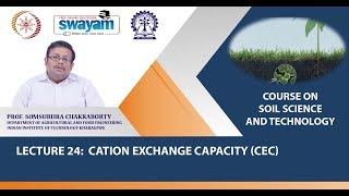 Lecture 24 Cation Exchange Capacity CEC [upl. by Sitnik134]