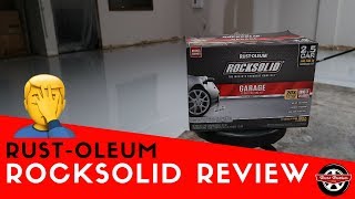 Rustoleum Rock Solid Floor Coating Review [upl. by Eeleimaj167]