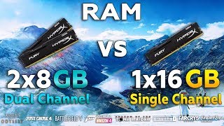 Single Channel vs Dual Channel RAM Test in New Games [upl. by Ecaroh]