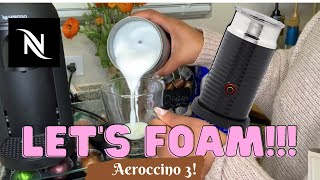 How To Foam Milk With Aeroccino 3 Make Coffee With Foam Tips amp Tricks  Easy Foamed Latte Recipe [upl. by Eerased]