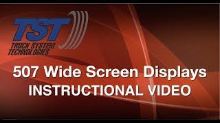 TST 507 Series Wide Screen Display Instructional Video [upl. by Atsirk]