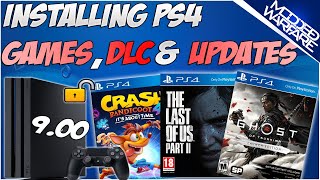 EP 4 How to Install PS4 Games DLC amp Updates 900 or Lower [upl. by Lombard]