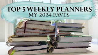 TOP 5 WEEKLY PLANNERS  2024 [upl. by Neneek]