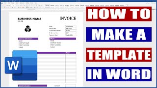 How to create a template in Word  Microsoft Word Tutorials [upl. by Sallyann166]