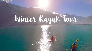 Winter Kayak Tour  Interlaken Switzerland [upl. by Vogele]