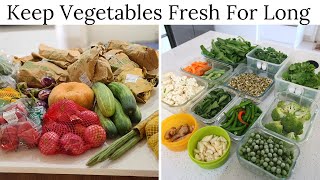 How To Keep Vegetables Fresh For Long  Vegetable Storage Tips [upl. by Cally]