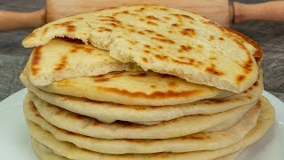 Nejjednodušší recept  domácí pita chleba Chutný TV [upl. by Yrneh]