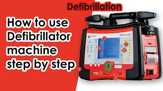 Defibrillation  How to use defibrillator machine step by step  How to give shock to patient [upl. by Yunfei]