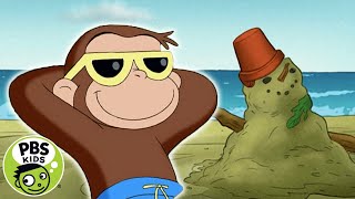 Curious George  George Goes to the Beach  PBS KIDS [upl. by Chappy]