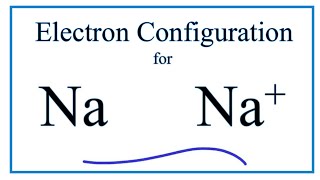 Na Electron Configuration Sodium Ion [upl. by Bax]