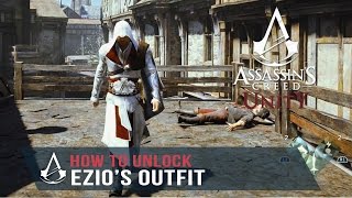 Assassins Creed Unity  How to UNLOCK Ezios Outfit Ezios Master Assassin Outfit [upl. by Carmine]