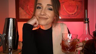 ASMR  Relaxing Bartender Roleplay Part Two  Whispered  Muffled Music [upl. by Anastatius]