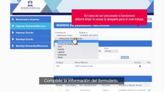 Ley de Tramitación Electrónica Ingreso de demandas y escritos en Oficina Judicial Virtual [upl. by Ennaeiluj]