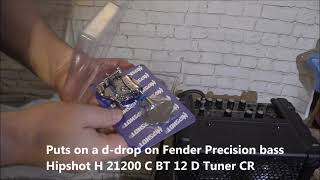 Installing the Hipshot H 21200 C BT 12 D Tuner CR Ddrop tuner [upl. by Ikcir173]