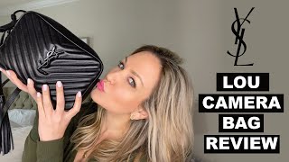 YSL Lou Matelassé Camera Bag from Saint Laurent Reivew  Luxury bag unboxing  Designer handbag 2021 [upl. by Timothea]