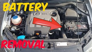 How to remove VW Polo 6r battery [upl. by Cousins]