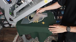 How To Heat Press A TShirt 101  Easy Tutorial [upl. by Orion]