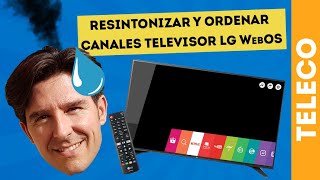 Cómo BUSCAR y ORDENAR canales en LG WebOS Smart TV [upl. by Anohr]