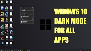 Windows 10 Dark Mode For All Apps  Which Version and How 2020 [upl. by Ardnua]