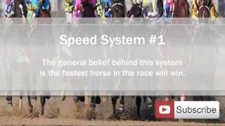 Free Horse Racing Betting Systems that Work  Speed System 1 [upl. by Chrystal]