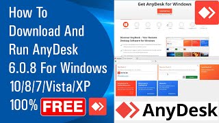 ✅ How To Download And Run AnyDesk 608 For Windows 1087VistaXP December 2020 [upl. by Atilem312]