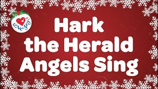 Hark the Herald Angels Sing with Lyrics  Christmas Carol amp Song [upl. by Redman]