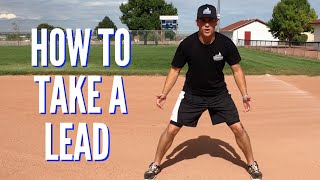 Baserunning Tips  How to Take a Lead From First Base [upl. by Viviyan58]