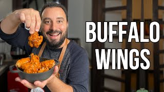 ¡Cómo hacer Alitas de Pollo Picantes  Receta Buffalo Wings [upl. by Greysun]